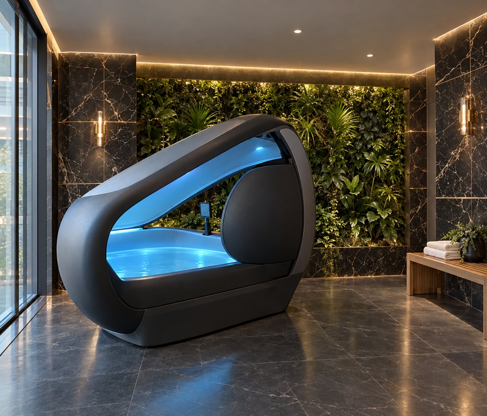 Flotation room, indicative concept CGI