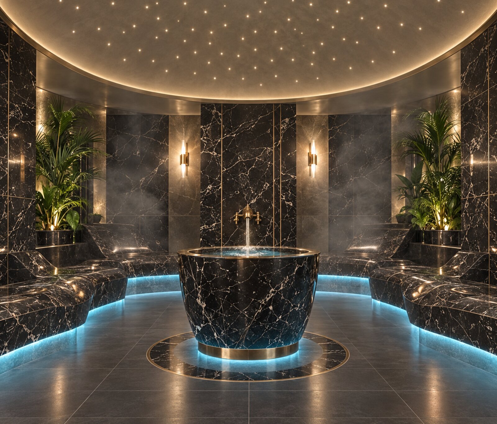 Turkish steam room, indicative concept CGI