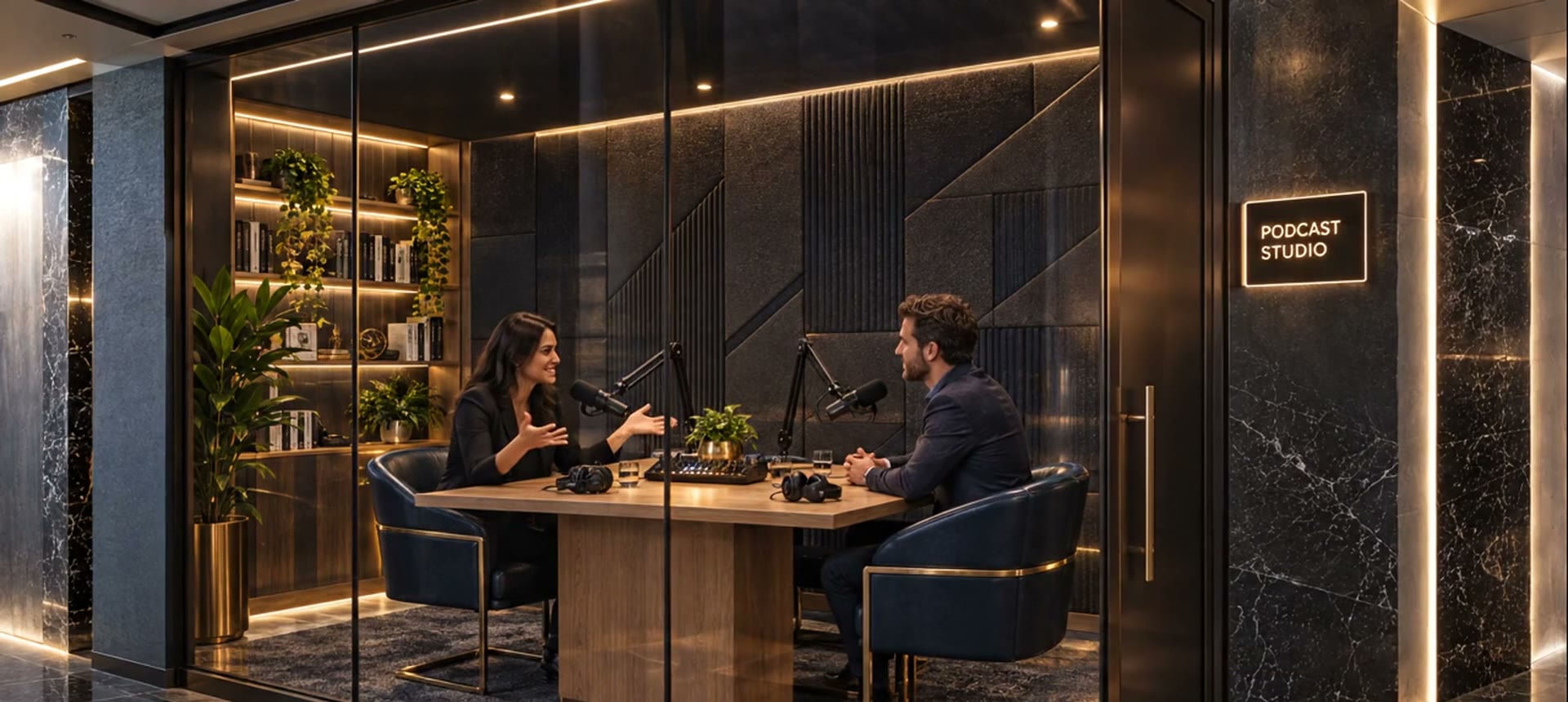 Podcast studio, indicative concept